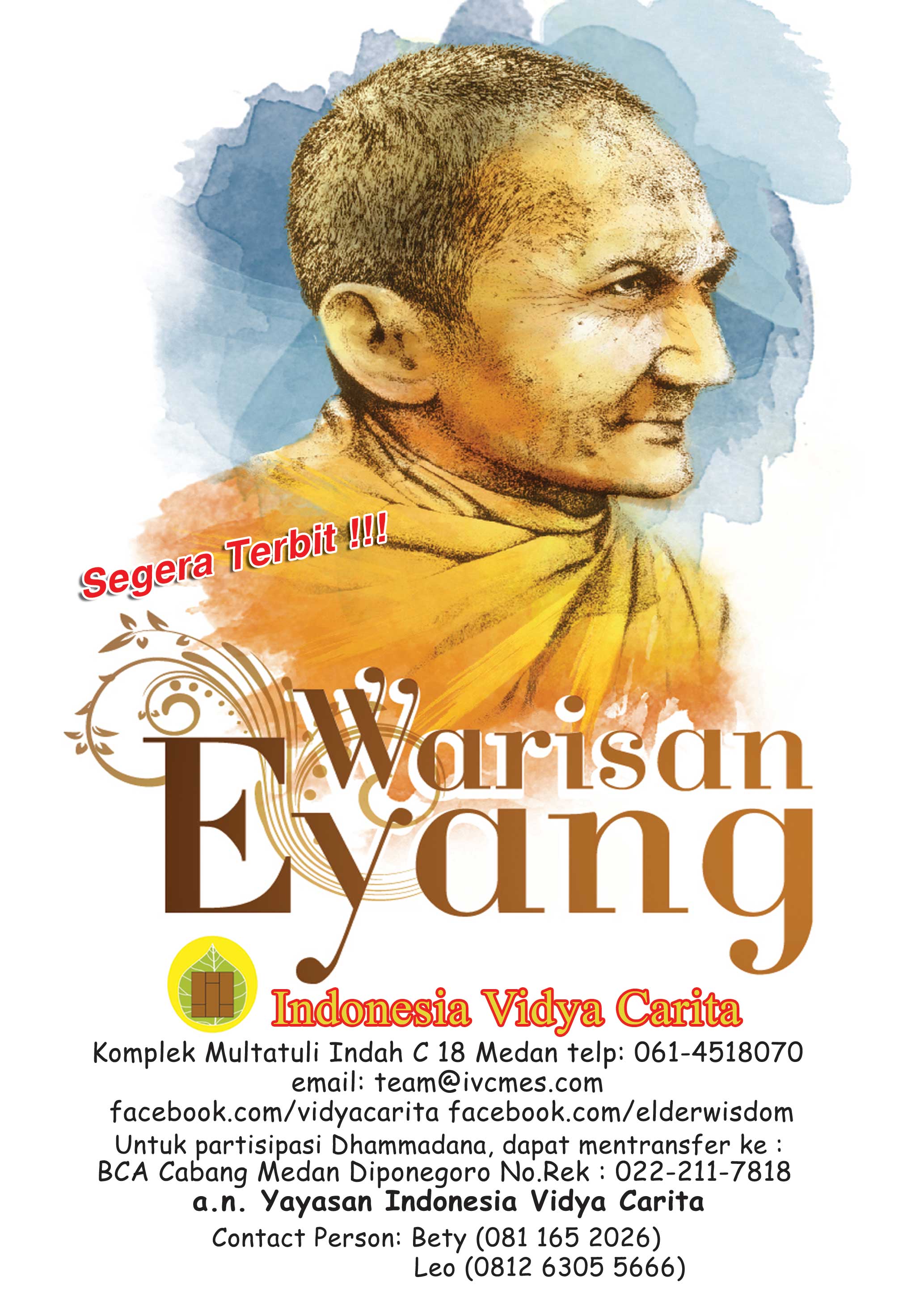 BUKU WARISAN EYANG biografi Y.M.Bhikkhu Jinadhammo Mahathera